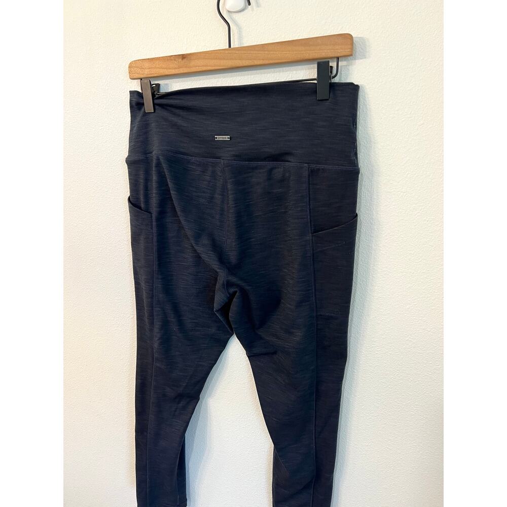 PrAna Becksa Heathered Navy Blue Leggings Women's Size XL - Picture 7 of 8